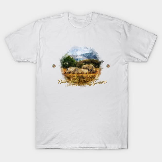 Nature finds expression in the beauty of colors T-Shirt by NT1